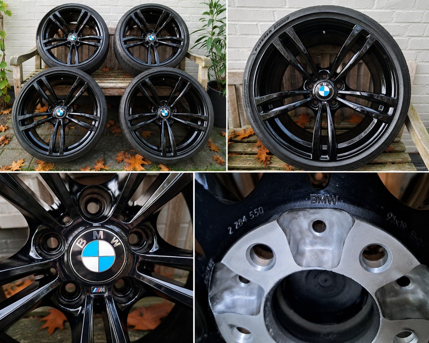 Originele BMW 437M 19” Velgen + Continental Banden, Ophalen, 19 inch, Band(en)