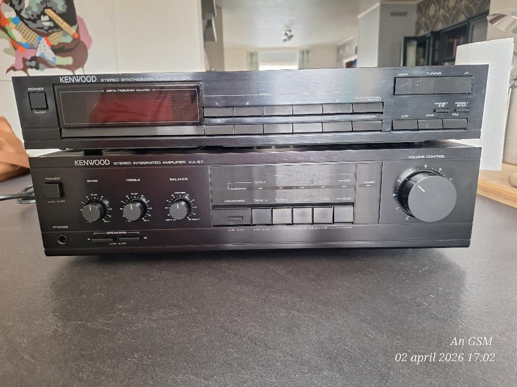 Ensemble hi-fi vintage Kenwood 2 x 50 W, TV, Hi-fi & Vidéo, Amplificateurs & Ampli-syntoniseurs, Utilisé, Stéréo, Moins de 60 watts