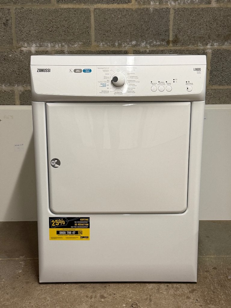 Sèche-linge à évacuation Zanussi ZTE7103BZ – 7 kg, Electroménager, Sèche-linge, Comme neuf, Évacuation d'air, Chargeur frontal