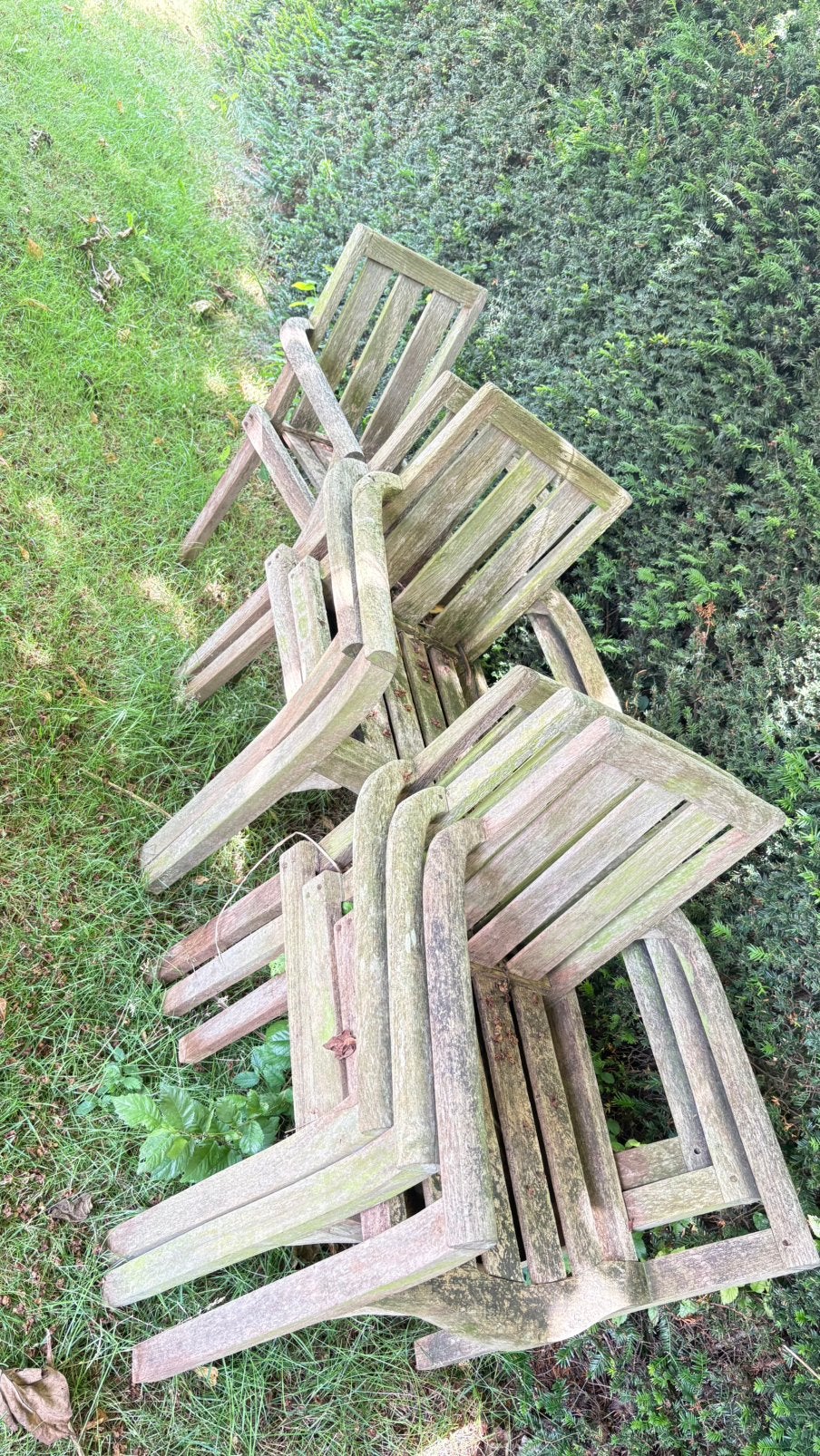 Teak stoelen, Ophalen, Gebruikt, Hout, Stapelbaar
