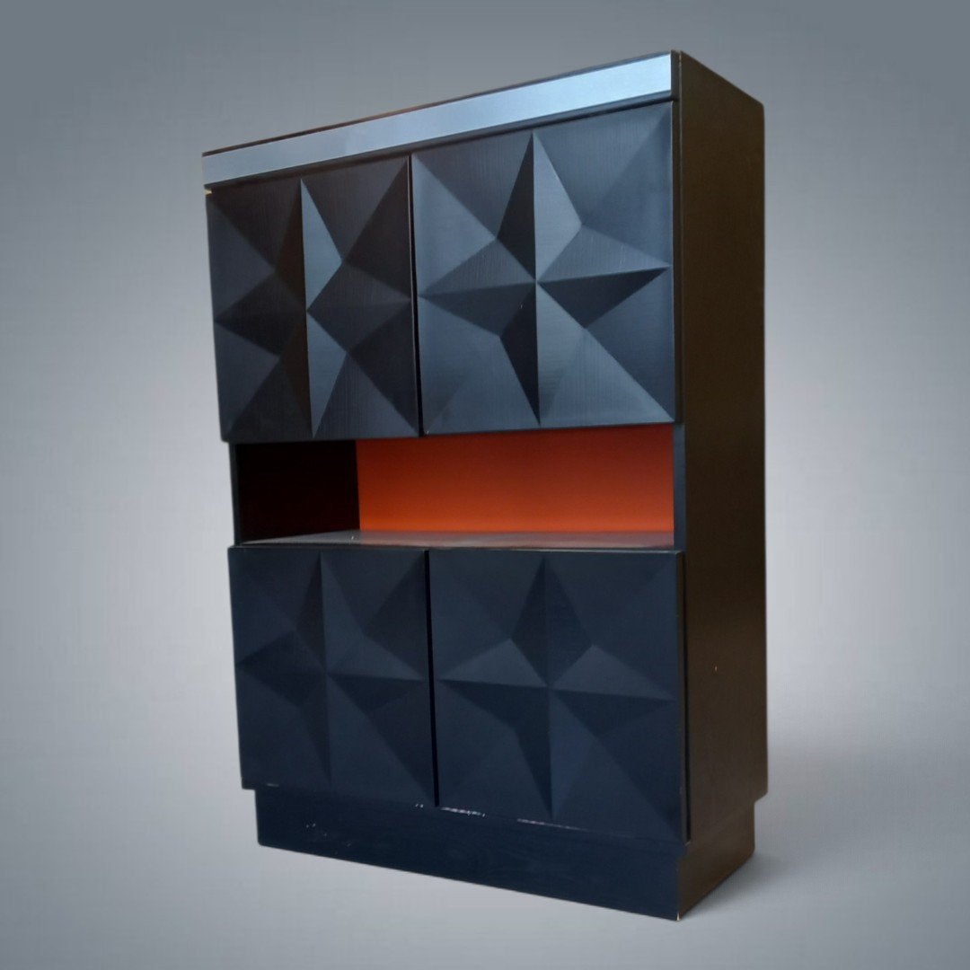 Dressoir Vintage Highboard Bar Brutalist J.Batenburg 1970', Ophalen