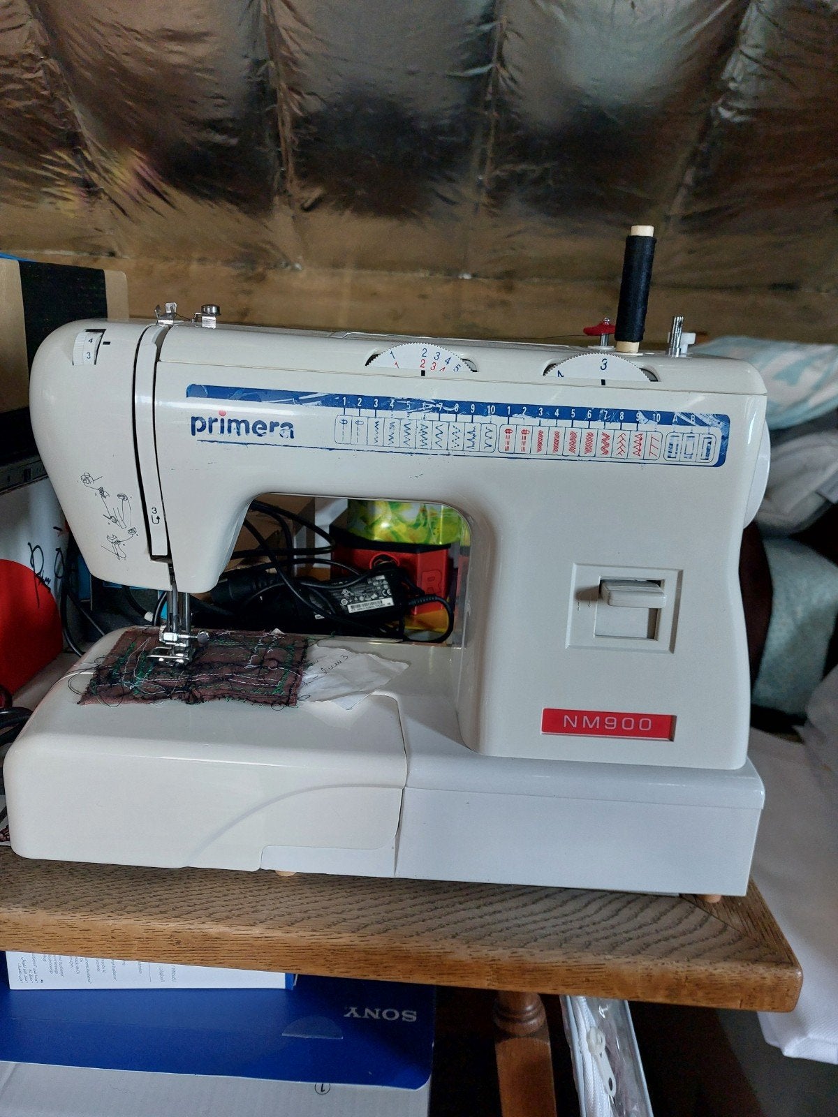 Naaimachine, Ophalen, Naaimachine