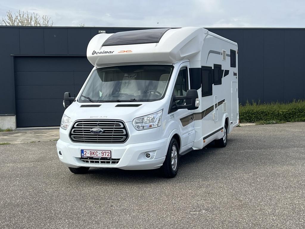 Ford Transit Benimar/Zonnepaneel/Trekhaak /4 slaappl/Garage, 0 cilinders, 1995 cc, Beige, 0 kg