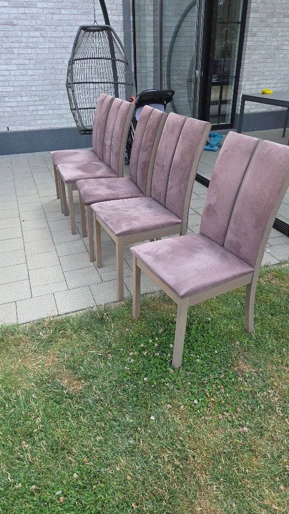Stoelen te koop (5 stuks), Gebruikt, Overige kleuren, Vijf, Zes of meer stoelen, Hout