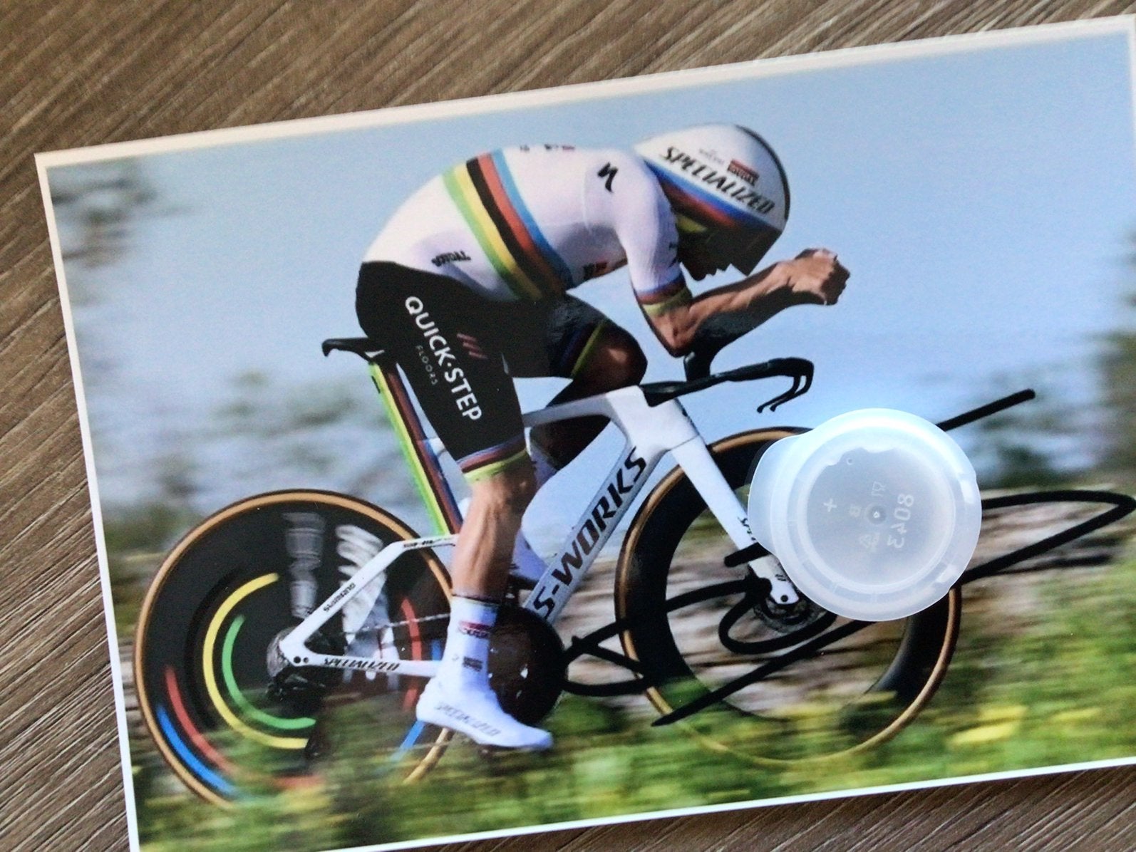 Wielerfoto remco evenepoel, Sports & Fitness, Enlèvement ou Envoi, Comme neuf