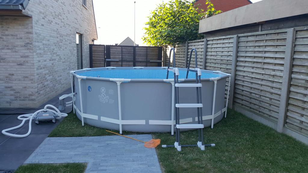 Piscine 3,66m INTEX + Divers accessoires, 200 à 400 cm, 300 cm ou plus, Rond, Comme neuf