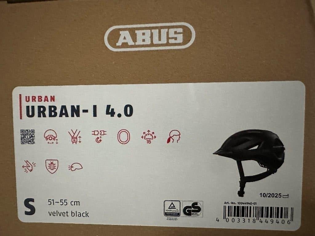 Abus fietshelm urban-I 4.0 mat zwart - maat 51-54, Ophalen, Nieuw, Dame, ABUS