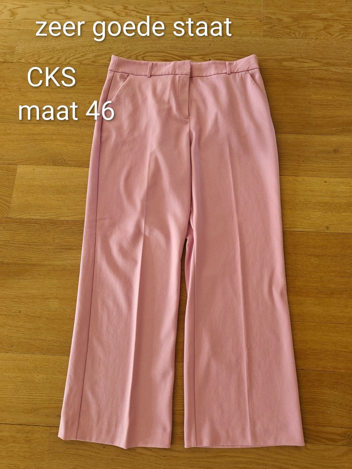 Roze broek CKS zo goed als nieuw maat 46, Kleding | Dames, Maat 46/48 (XL) of groter, Ophalen of Verzenden, Zo goed als nieuw