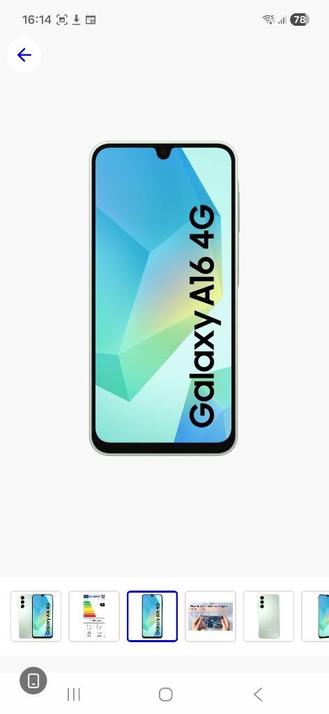 Samsung A 16 groen 128gb, Telecommunicatie, Mobiele telefoons | Samsung, Ophalen, Overige kleuren, Zo goed als nieuw, 128 GB