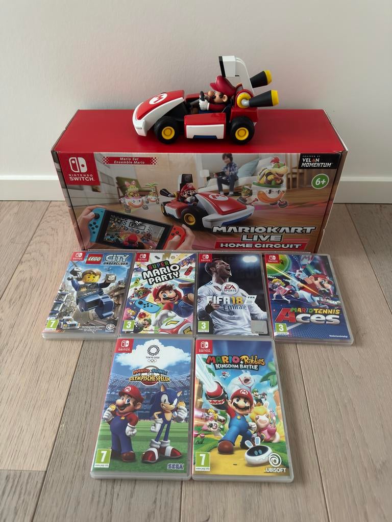 Jeux Nintendo Switch et Mario Kart Live en vente, Enlèvement, Comme neuf