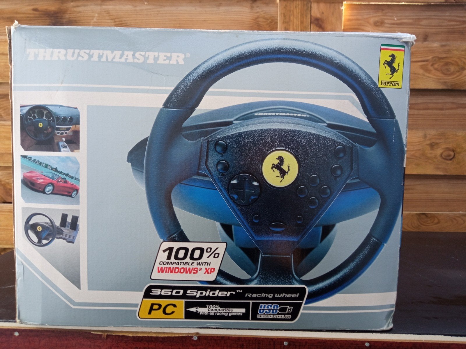 Thrustmaster Ferrari 360 Spider Racing Wheel voor de PC, Games en Spelcomputers, Ophalen, Gebruikt, Racen en Vliegen