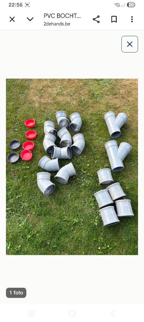 Pvc  bochten, Bricolage & Construction, Enlèvement, Neuf, PVC, Coudes