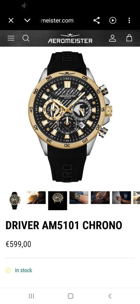 Horloge Aeromeister driver Am5101 chrono, Ophalen