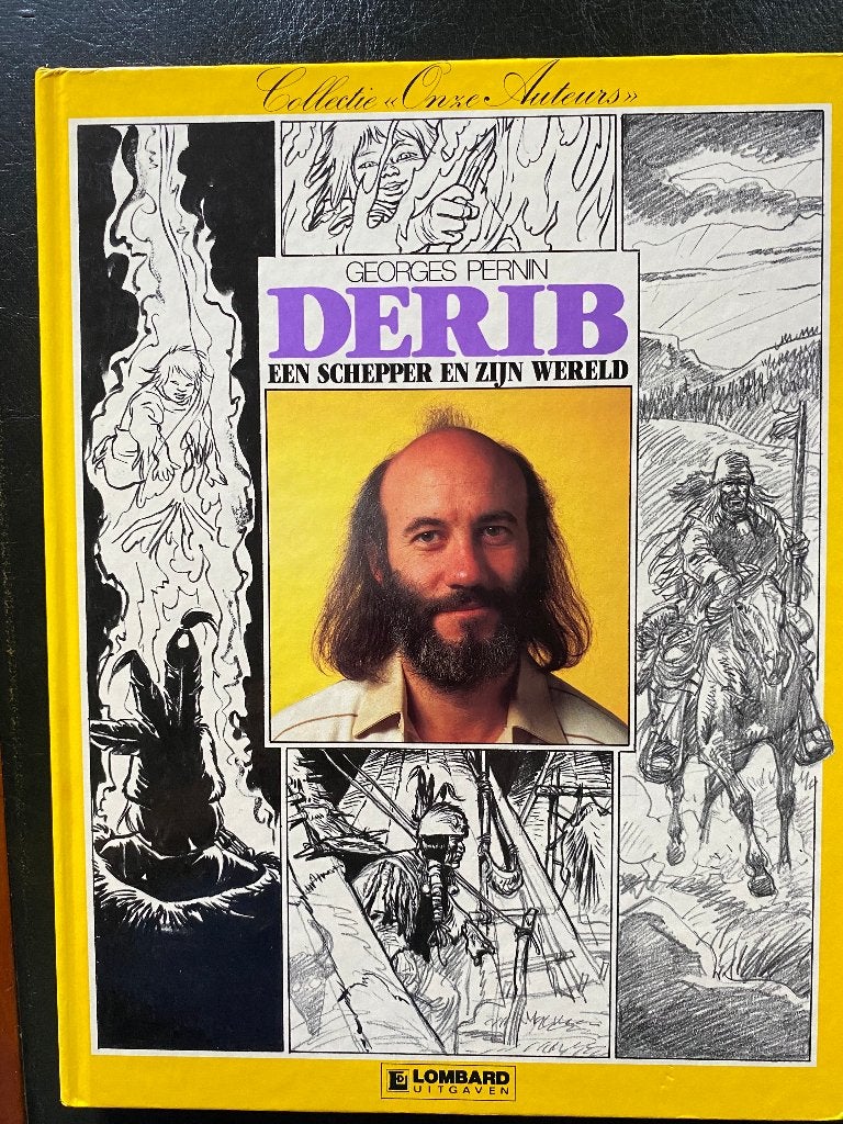 COLLECTIE ONZE AUTEURS -  Derib, Een schepper en zijn wereld, Boeken, Gelezen, Derib., Eén stripboek, Ophalen of Verzenden