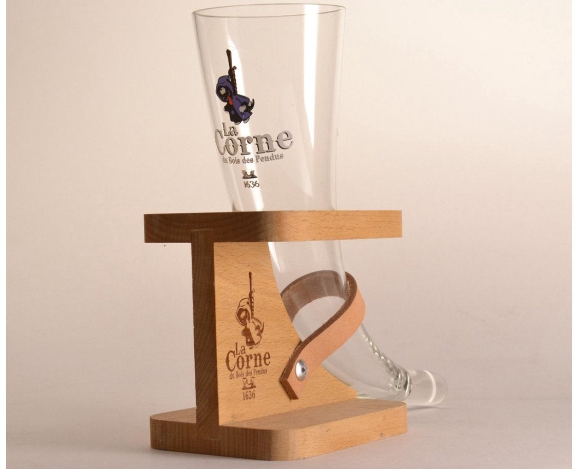 La Corne Du Bois Des Perdu Glas Bierglas, Verzamelen, Ophalen of Verzenden, Zo goed als nieuw, Bierglas