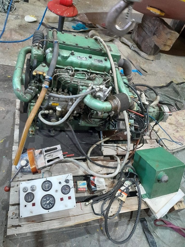 Mitsubishi 4DQ50 Scheepsmotor compleet + paneel + boekjes, Watersport en Boten, Ophalen, Gebruikt, Binnenboordmotor, Viertaktmotor