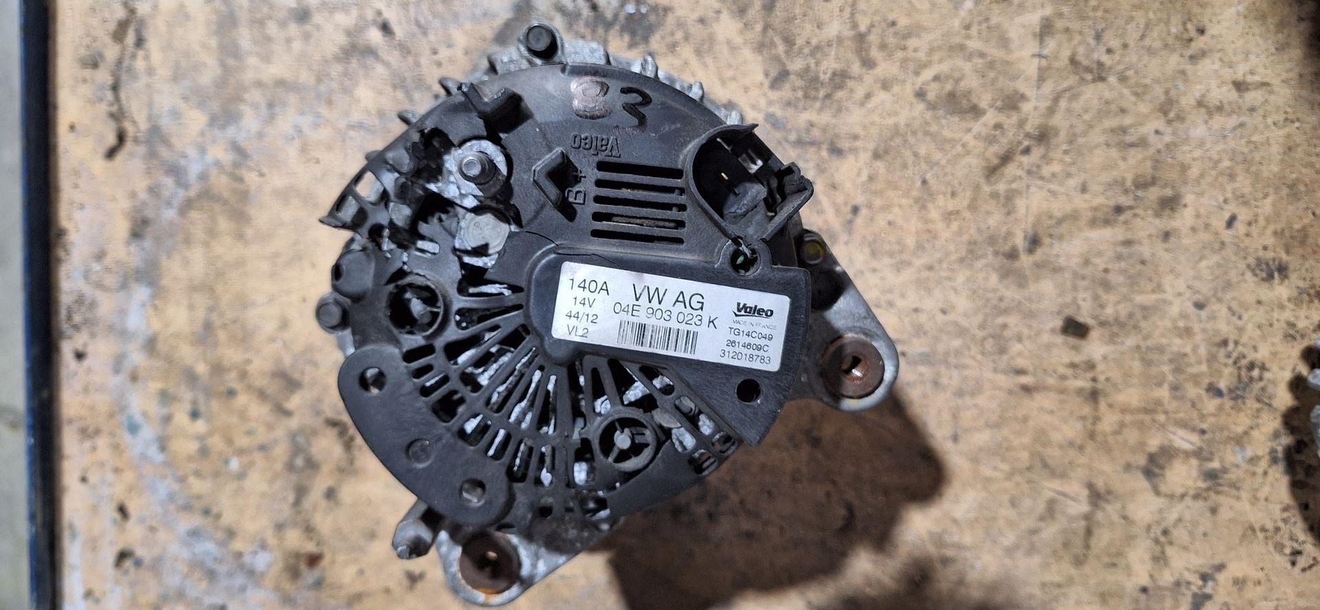 Dynamo / Alternator 140A Bosch 03L 903 023 K – VAG 1.6 / 2.0, Gebruikt, -, Volkswagen, -