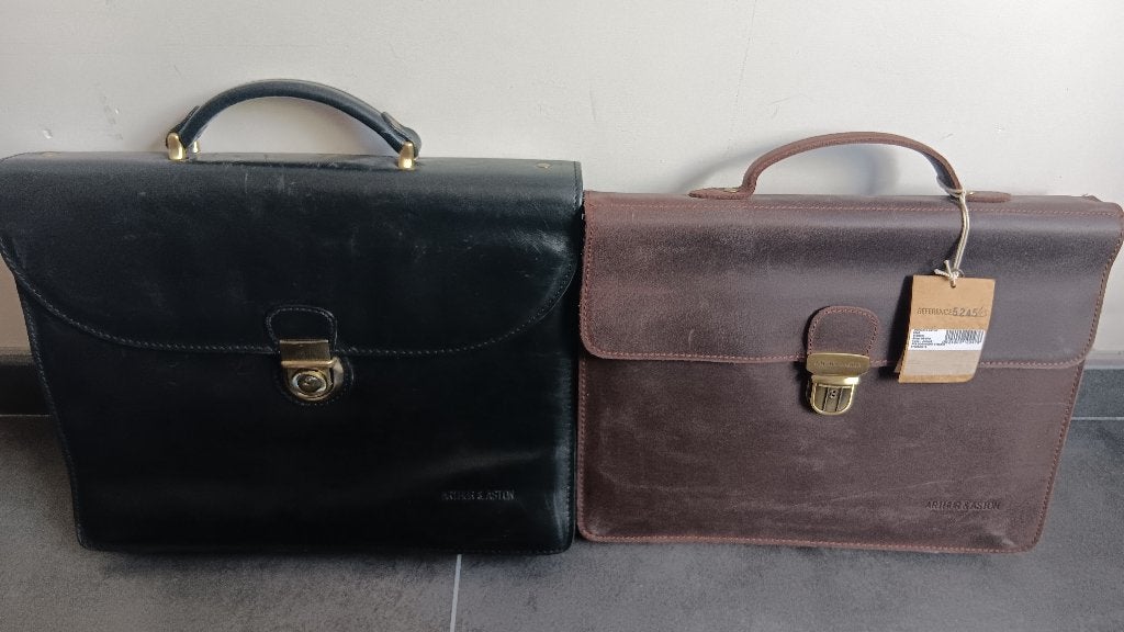 Malettes cuir Arthur & Aston, Cuir, 30 à 40 cm, 30 à 40 cm, Comme neuf