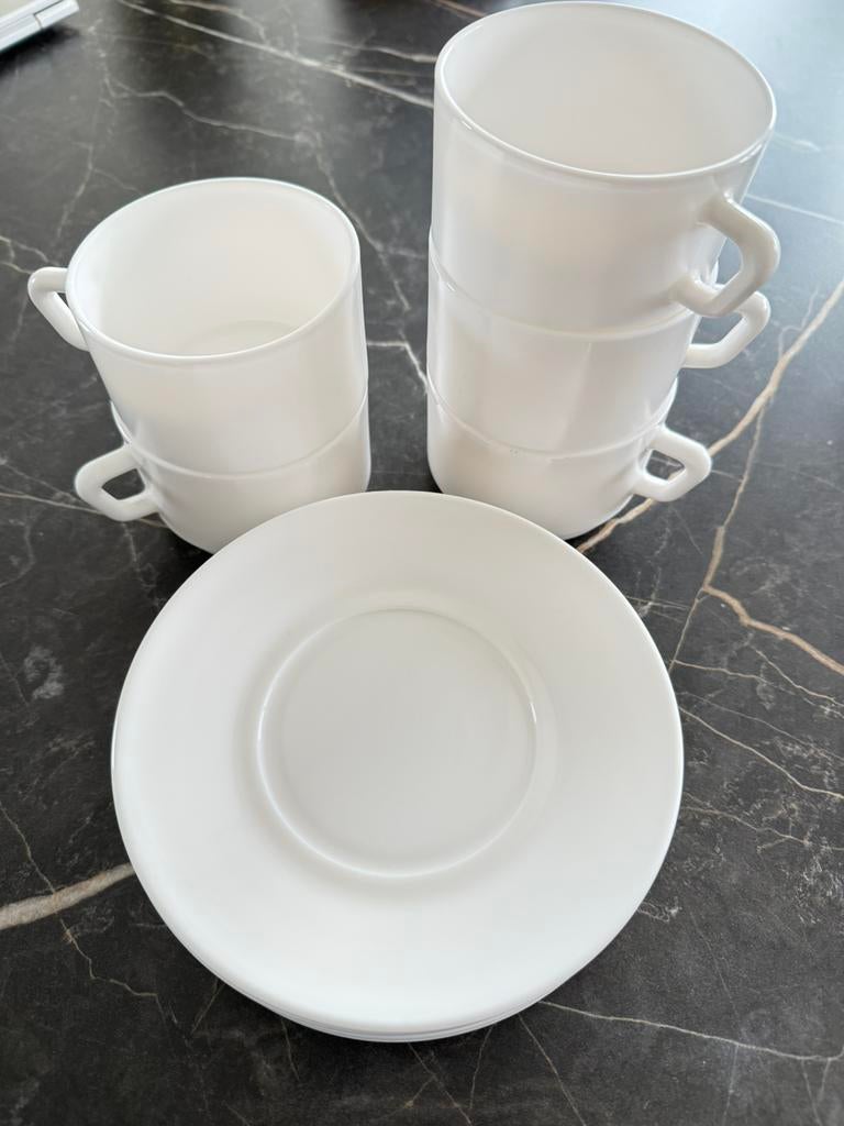 Koffietassen + bordjes, Ophalen of Verzenden, Zo goed als nieuw