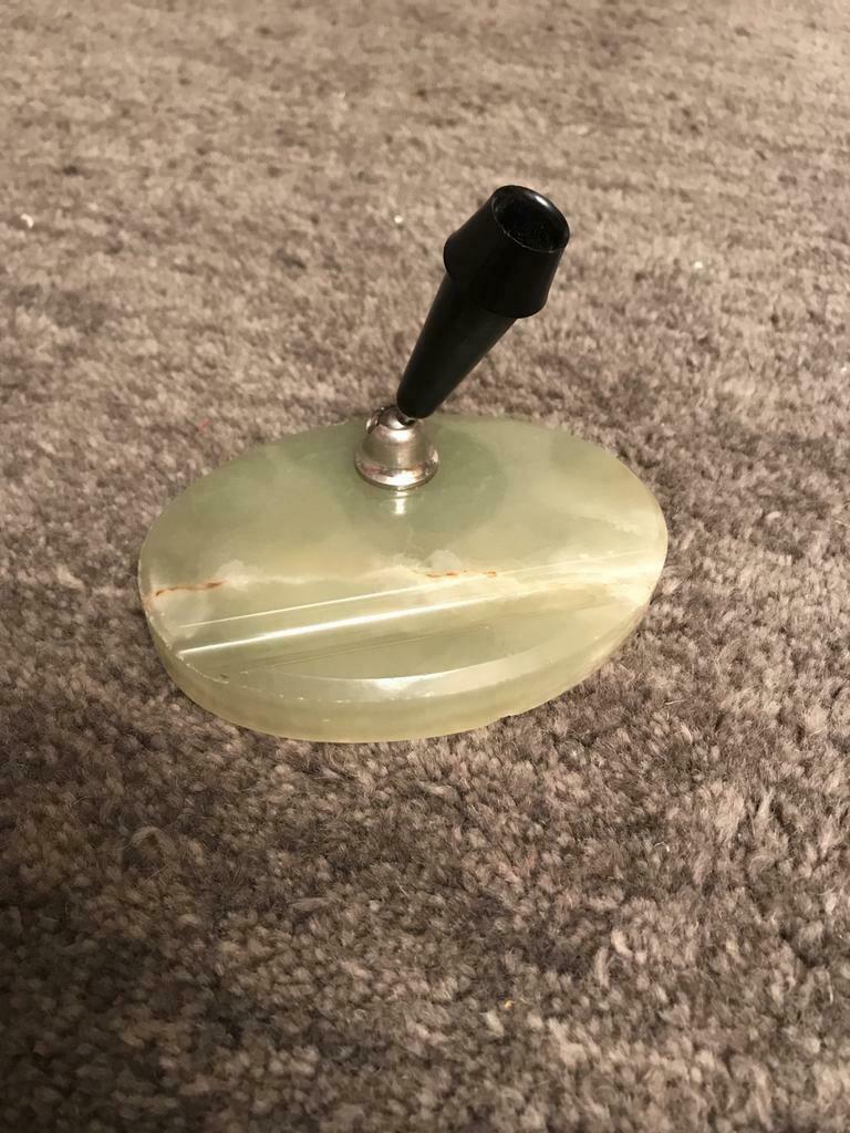 ART DECO MARMEREN PENNENHOUDER, Ophalen