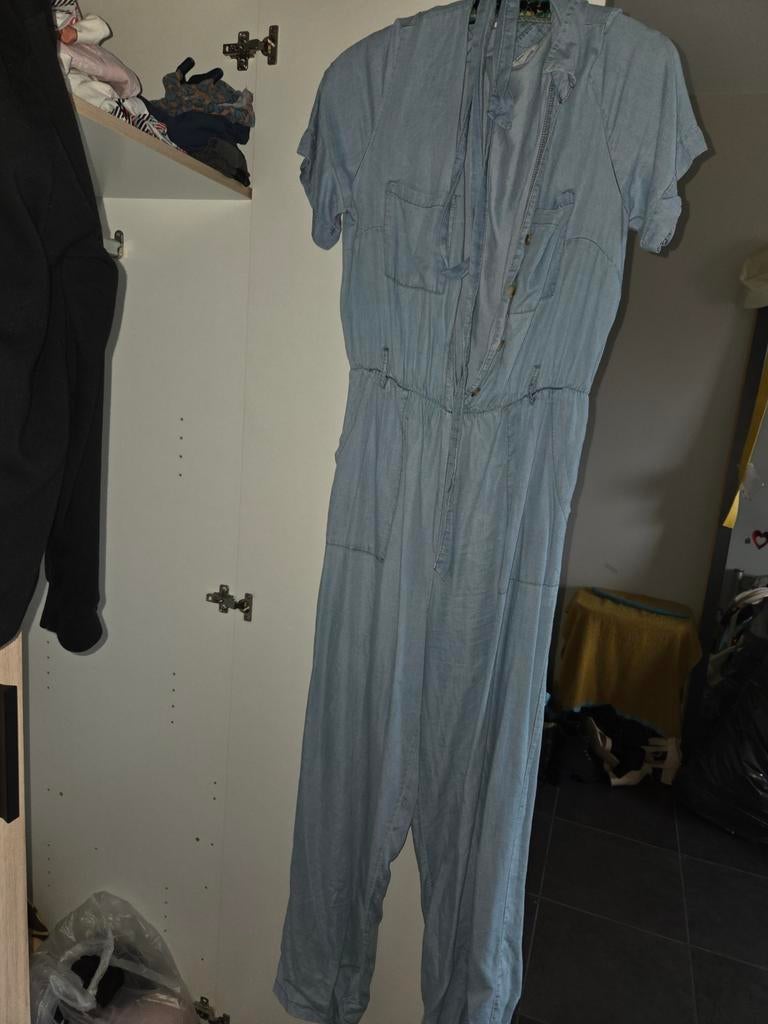 jumpsuit, Kleding | Dames, Jumpsuits, Ophalen, Maat 42/44 (L), Zo goed als nieuw, Blauw