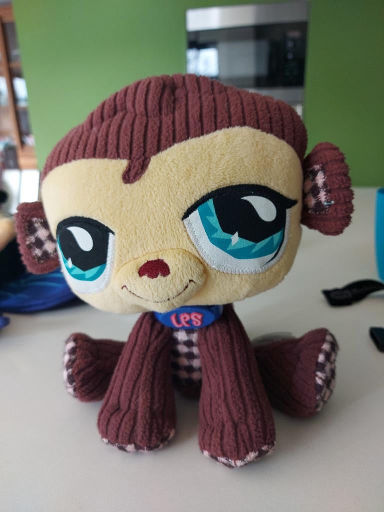 Littlest pet shop knuffel aap, Kinderen en Baby's, Ophalen of Verzenden, Gebruikt, Aap