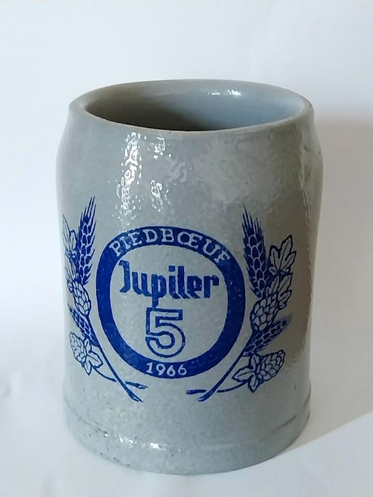 Beker PIEDBOEUF/JUPILER 5 1966, Verzamelen, Biermerken, Ophalen of Verzenden, Jupiler