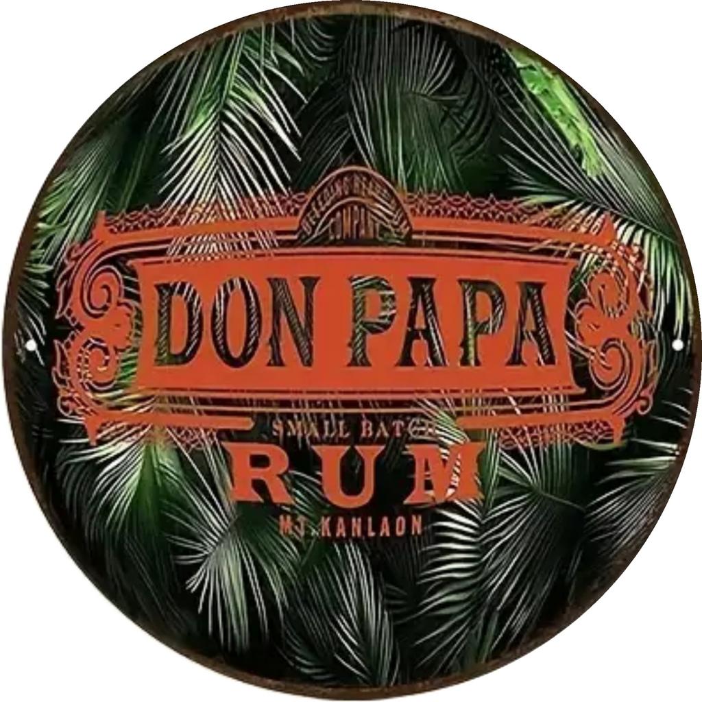 Metalen reclamebord Don papa rum 1 - retro vintage mancave, Ophalen of Verzenden, Nieuw, Reclamebord
