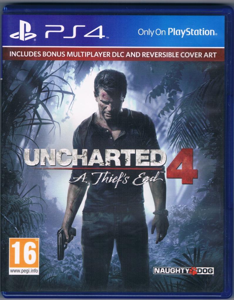 Uncharted 4-, PS 4-spellen, 1 speler, Nieuw, Vanaf 16 jaar, Ophalen