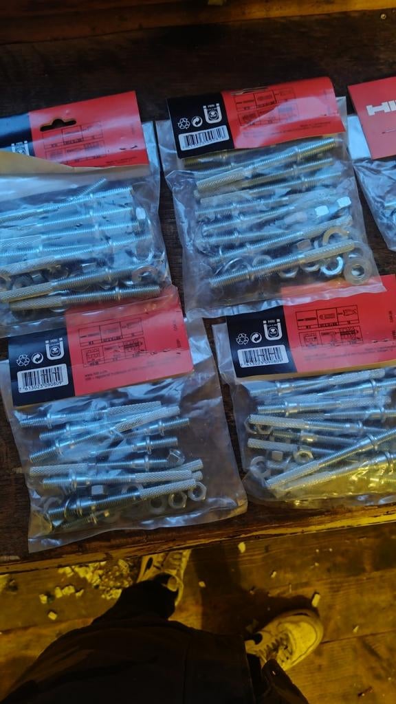 Lots de 6 paquets Tiges filetées hilti, Enlèvement ou Envoi, Neuf, Fer