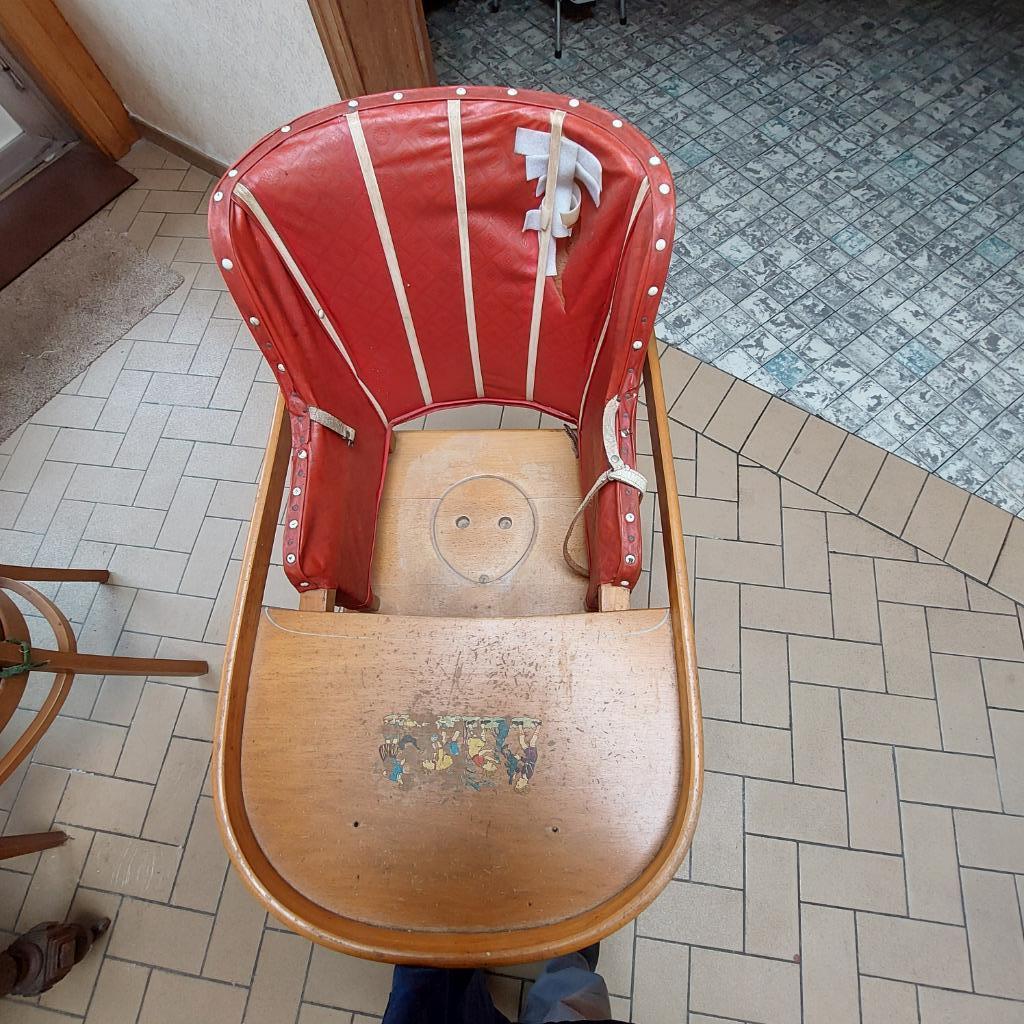 Chaise haute bébé vintage de marque Péricles, Enlèvement