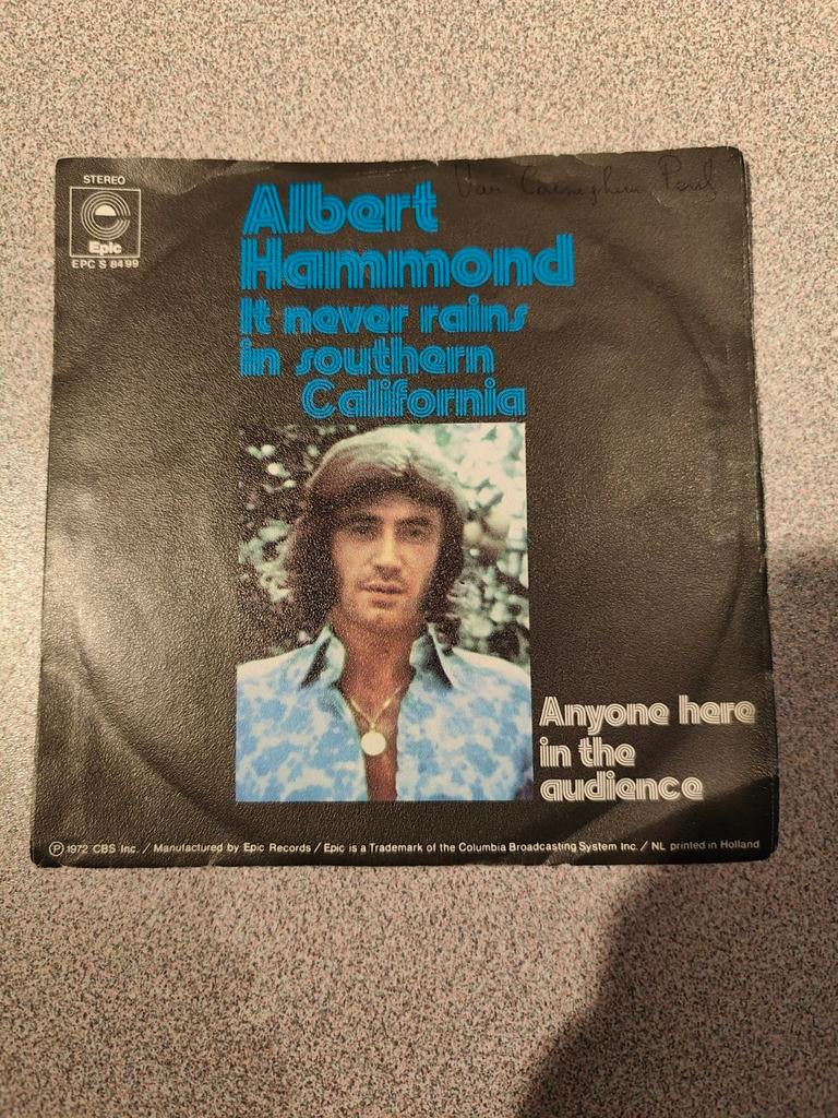 albert Hammond it never rains in Southern California, Ophalen of Verzenden, Gebruikt