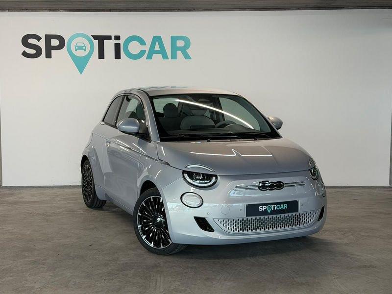 Fiat 500 42 kW La Prima, Auto's, 4 zetels, 0 cilinders, Beige, Blauw