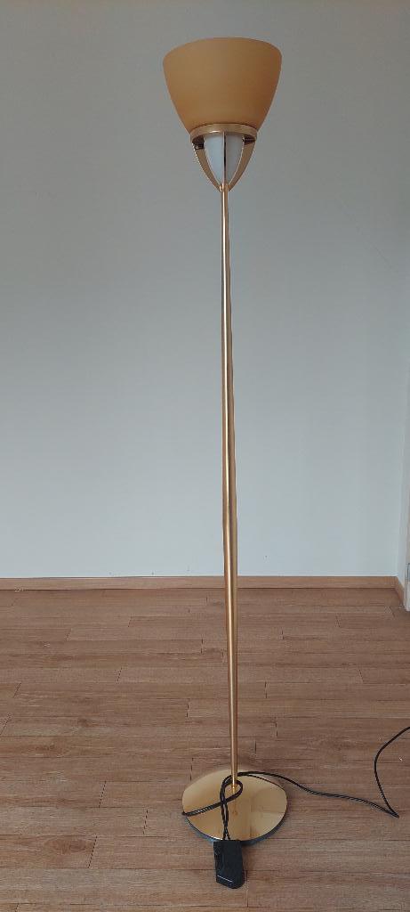 Stijlvolle vintage staanlamp, Enlèvement, Utilisé, Verre, 200 cm ou plus