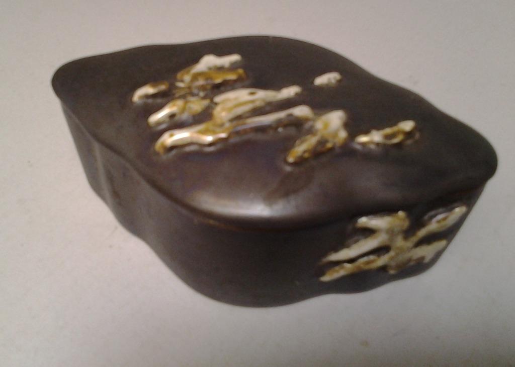 Chinees potje porselein grijs met deksel, Antiek en Kunst, Ophalen