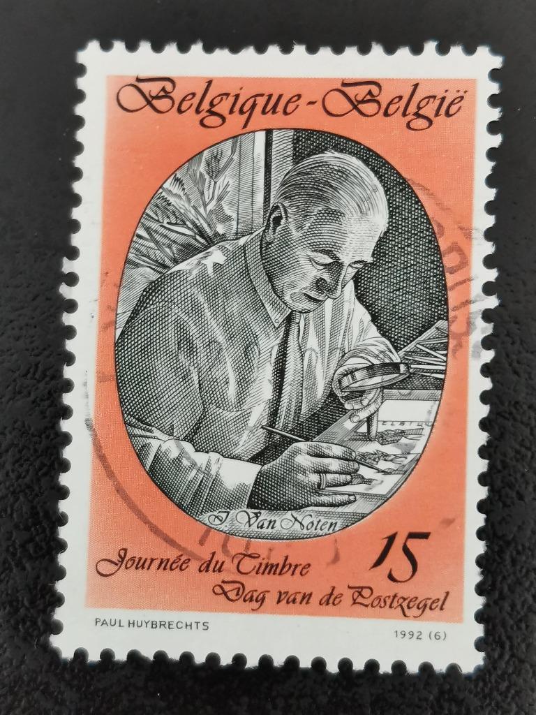 Belgique 1992 - Jean Van Noten, dessinateur de timbres, Enlèvement ou Envoi, Affranchi