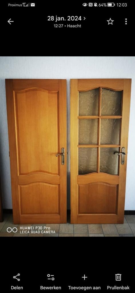 3 portes entièrement en chêne, Enlèvement, Comme neuf, Bois, Porte intérieure