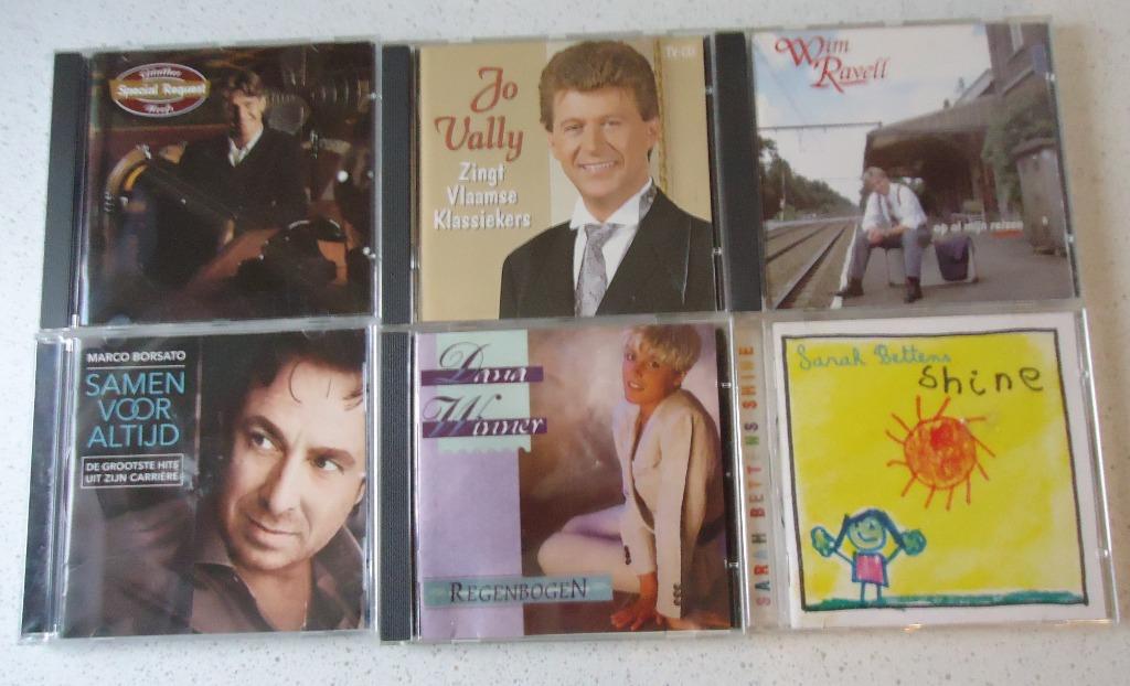 Lot 205 met 6 CD's van "Gunther Neefs, Jo Vally, Wim Ravell,, Ophalen of Verzenden, Gebruikt, Pop