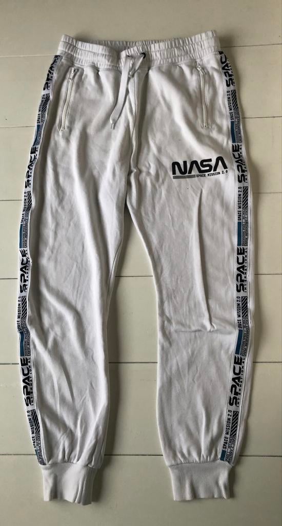jogging broek NASA 158 164 H&M jongens wit, Broek, Gebruikt, H&M, Ophalen of Verzenden