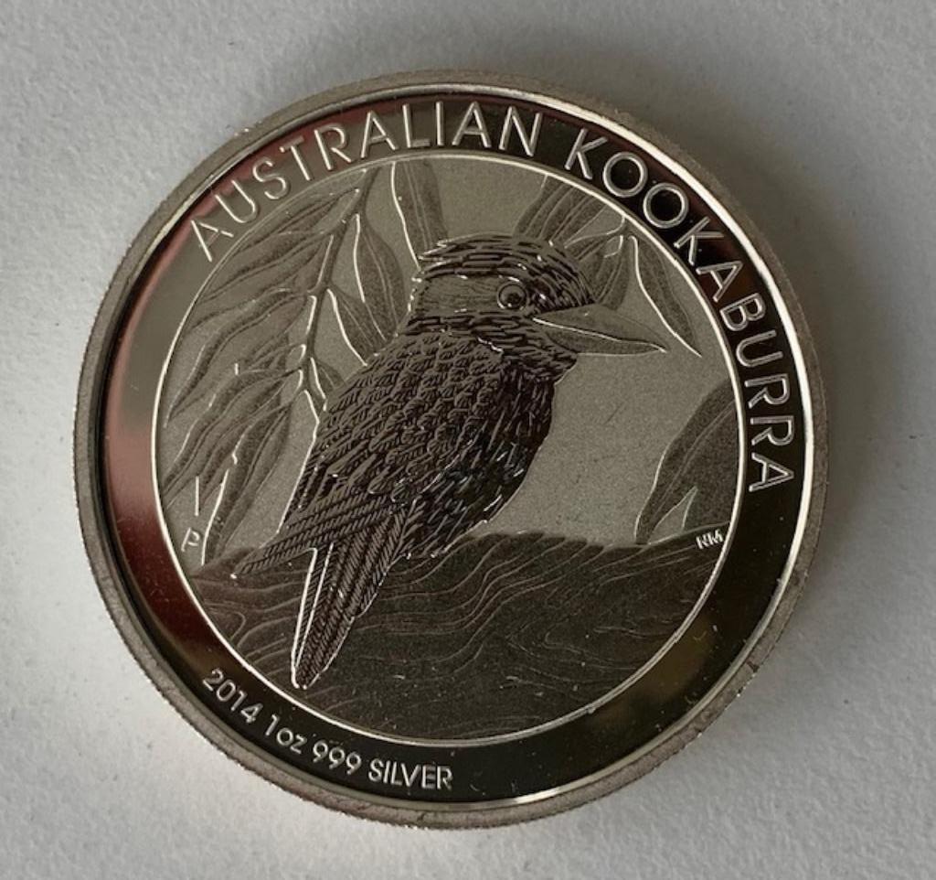 1 ounce zilver - Australian Kookaburra - 2014, Ophalen of Verzenden, Zilver