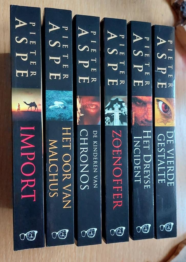 Pieter Aspe 6 paperbacks, Verzenden, Zo goed als nieuw