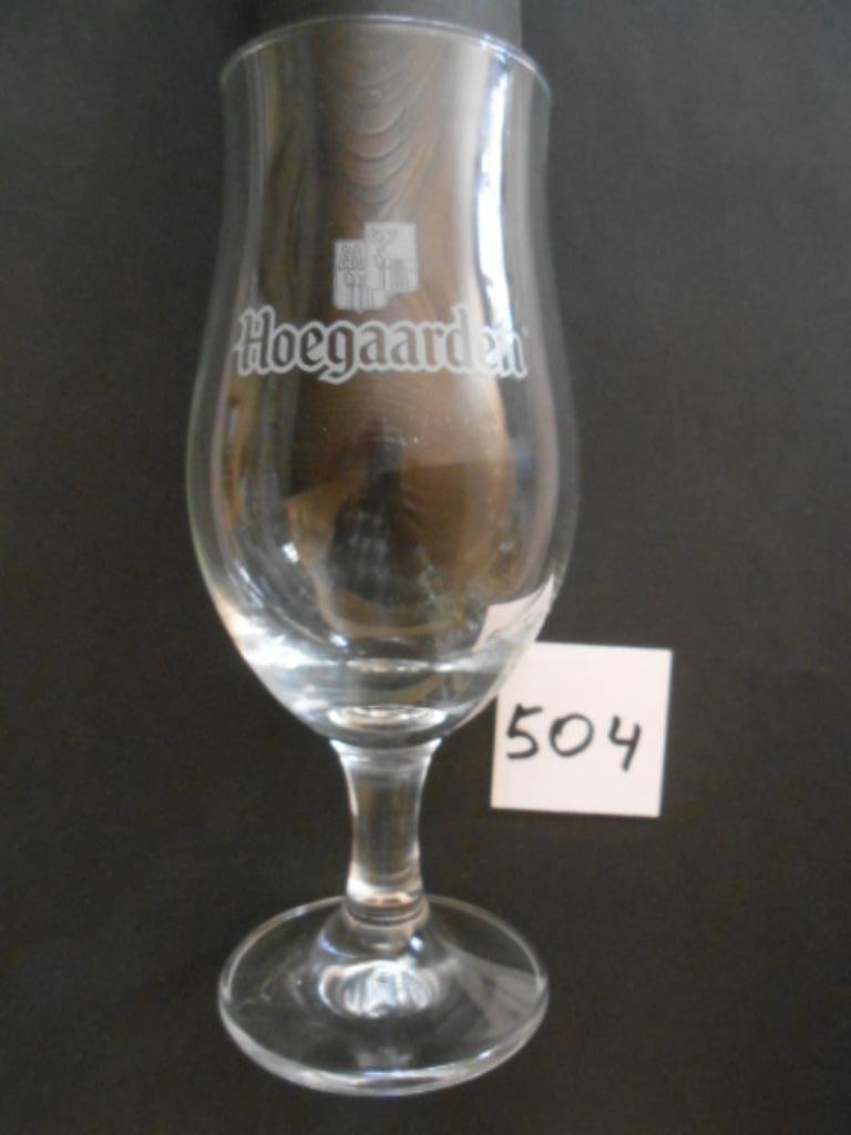 verre tulipe en verre Hoegaarden H 170 Ø60 contenu 0,25L, Collections, Enlèvement ou Envoi, Neuf, Verre à bière