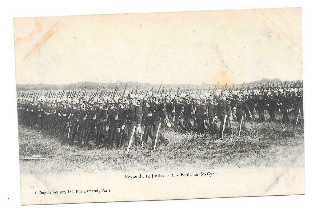 Revue du 14 Juillet ecole de St Cyr, Collections, Objets militaires | Général, Envoi, Armée de terre, Photo ou Poster