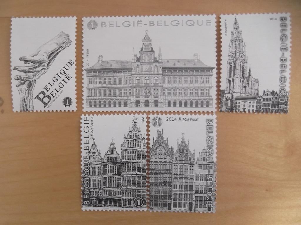 4440-4444 Grote Markt, Antwerpen - Grand-Place, Anvers MNH, Ophalen of Verzenden, Postfris, Frankeerzegel