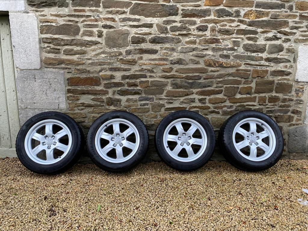 4 jantes Audi 17 pouces avec pneus hiver, Ophalen, Gebruikt, Velg(en), 17 inch