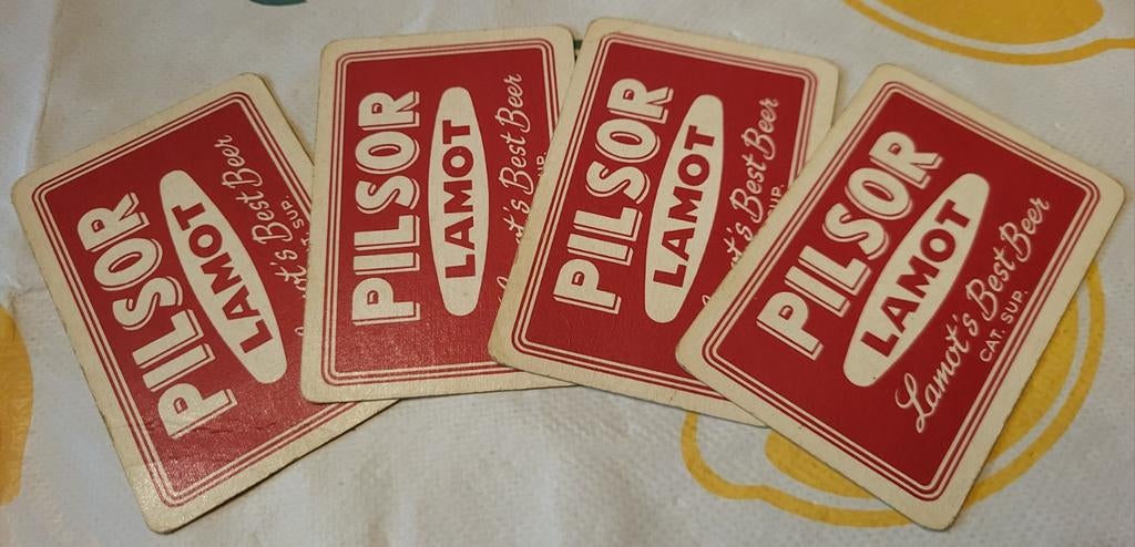MECHELEN Lamot 4 oud kaartenspel jeu de cartes, Collections, Marques de bière, Envoi