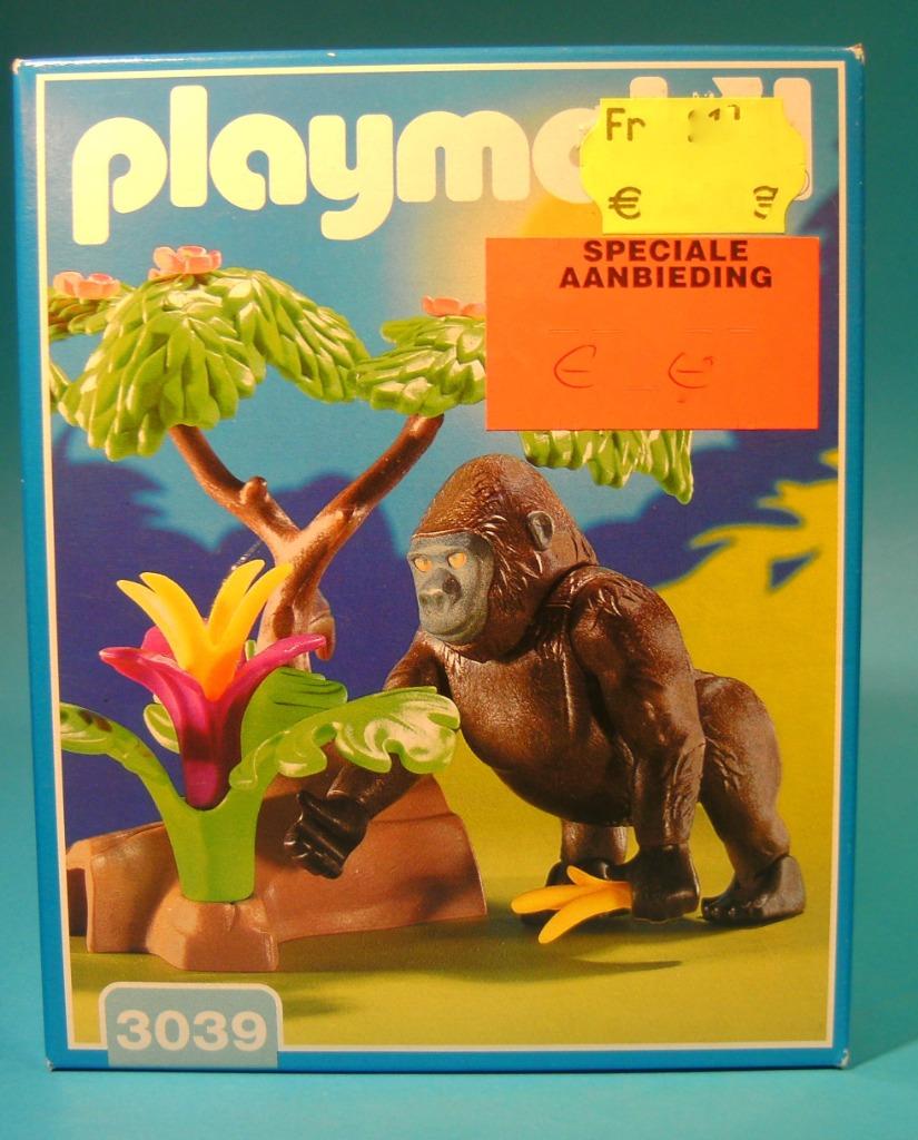 PLAYMOBIL - GORILLA  - 3039 - Vintage - Nieuw -, Ophalen of Verzenden, Nieuw, Complete set