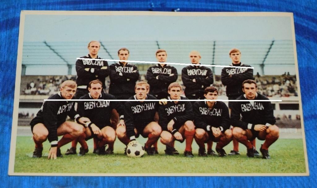 Racing - White ( Molenbeek ) Sponsor Babycham, Envoi, Utilisé, Cartes de joueur