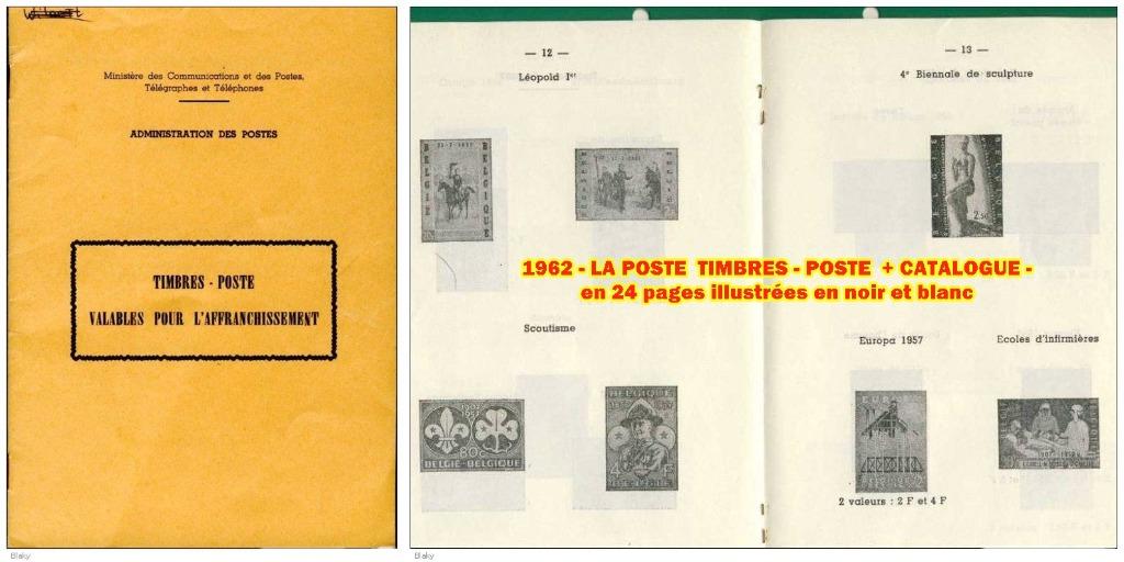 1962 - LA POSTE TIMBRES - POSTE - catalogue, Enlèvement ou Envoi