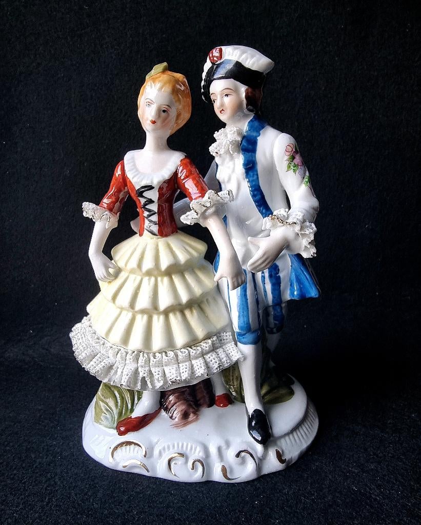Figurine en porcelaine italienne '50, Antiquités & Art, Envoi
